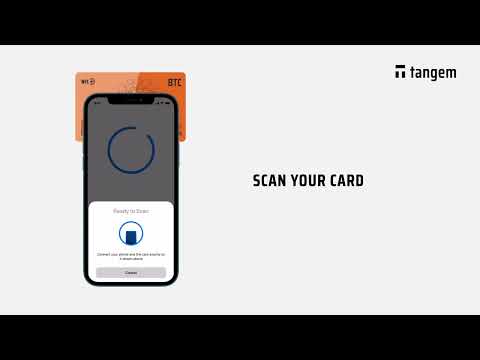 How to setup your TANGEM NOTE