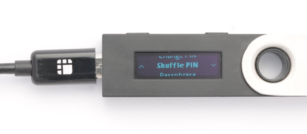 Ledger Nano S Shuffle pin