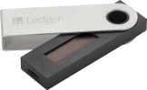 Ledger Nano S Front view slightly unfolded