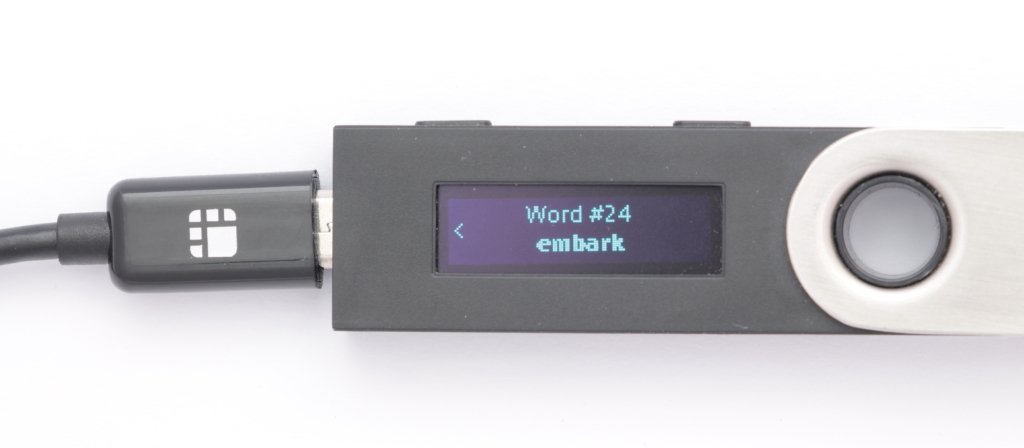 Ledger Nano S Recovery phrase Word 24