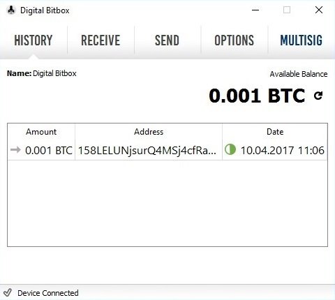 Digital Bitbox Bitcoins Get Completed