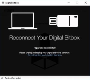 Digital Bitbox firmware update completed