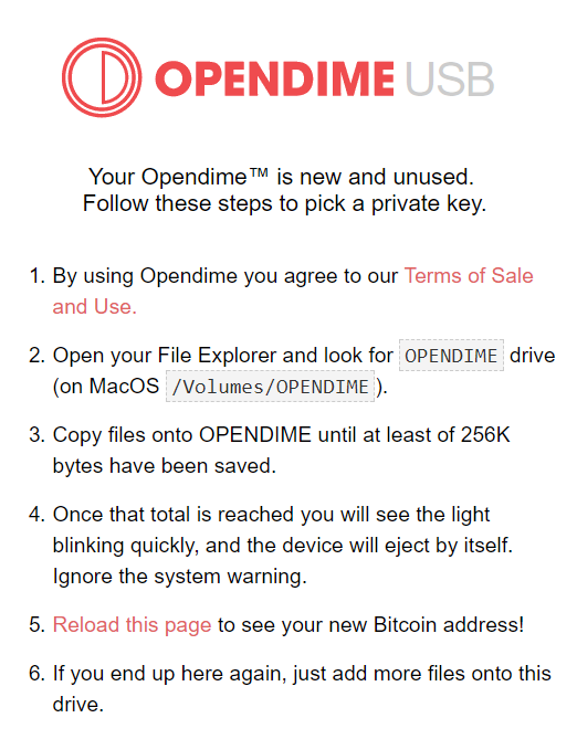 Opendime Furnishor