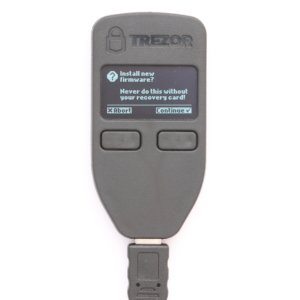 TREZOR Agree to agree to wallet firmware installation