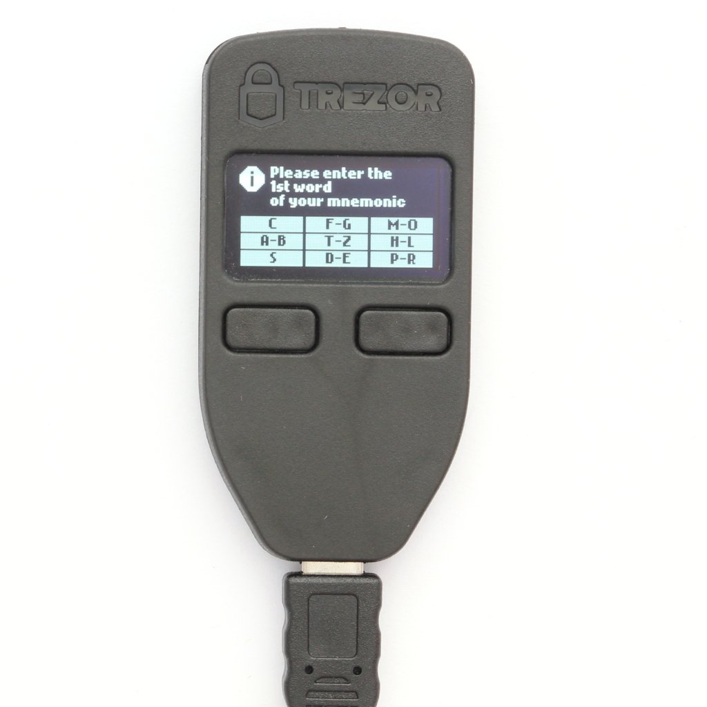 TREZOR Restore advanced HW