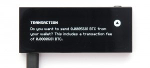 KeepKey Bitcoin Send Summary