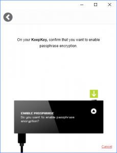 Activate KeepKey Passphrase