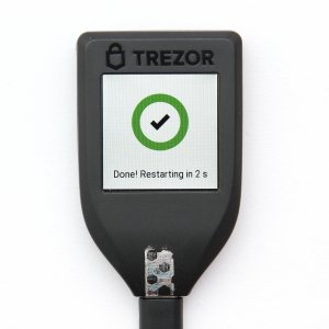 TREZOR Model T Installation completed