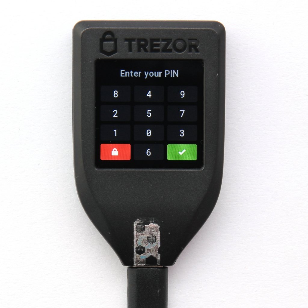 can a trezor receive btc if not connected