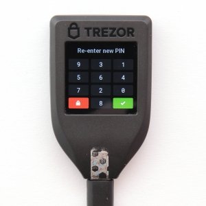 TREZOR T repeat new PIN